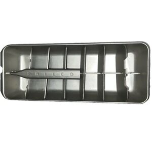 Vintage Retro PHILCO 14 Cube Ice Cube Tray Metal Aluminum Hinged Lift Handle